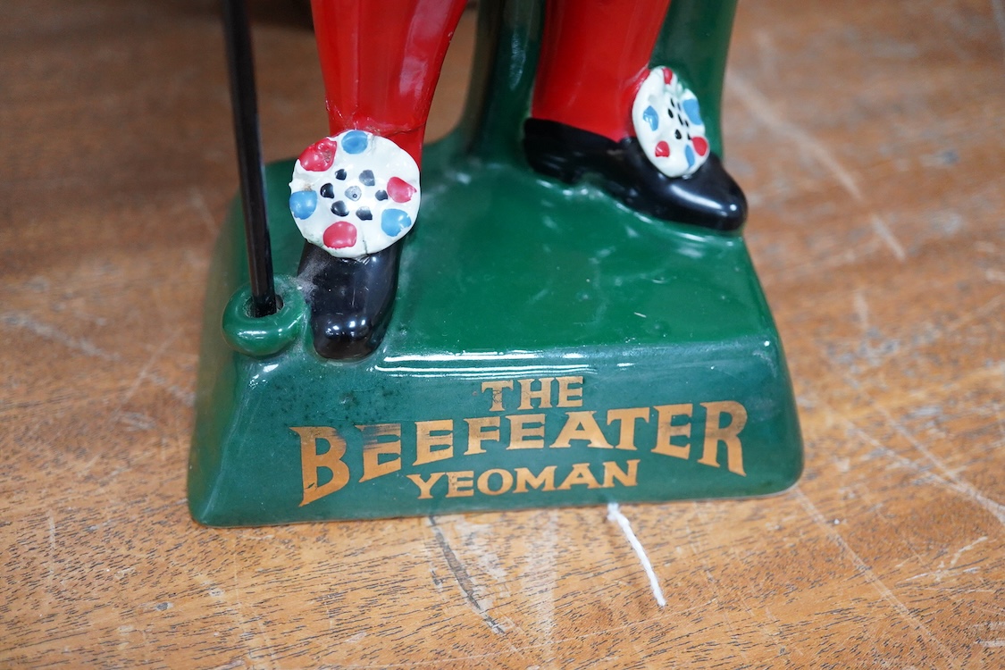The Beefeater Yeoman advertising ceramic figure, 54cm high